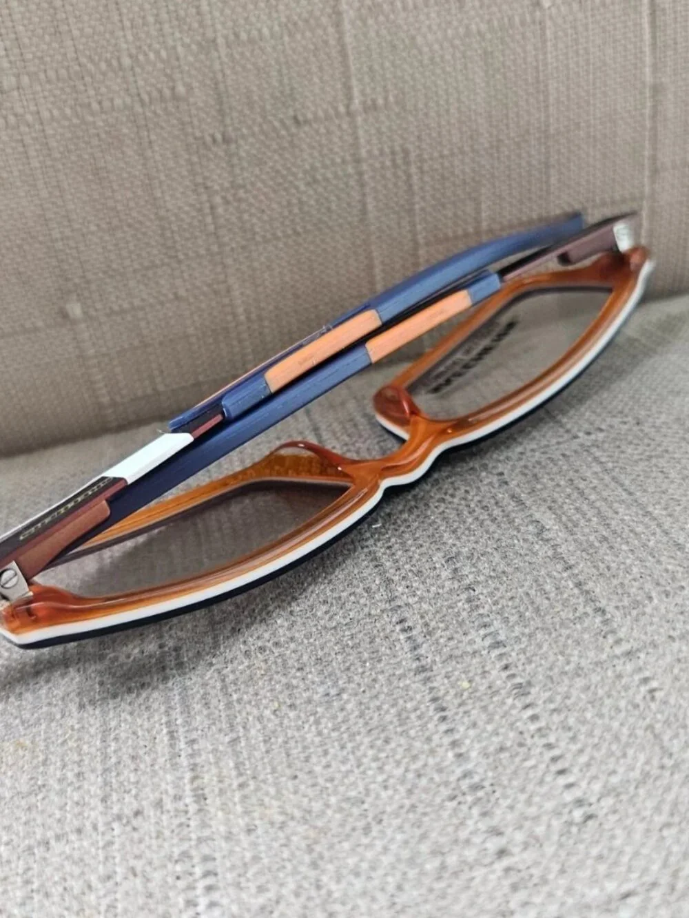 Sketchers Kid Youth Eyeglasses Frame Blue/Orange SK1110 NVOR Eyewear Glasses NWT